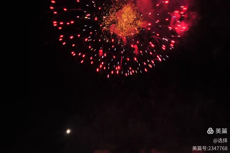 烟花下的美好瞬间：一场难忘的夜空盛宴